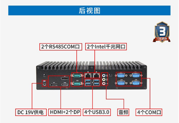 東田無風(fēng)扇嵌入式工控機端口.png